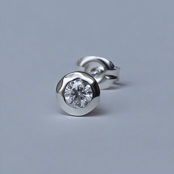 Lightning pierce / SV925, Moissaniteの画像