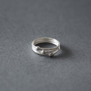 Karen silver ring / ドットの画像