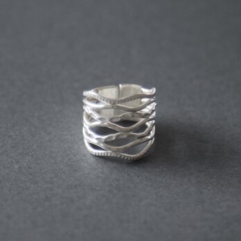 Karen silver ring / ７連ウェーブの画像