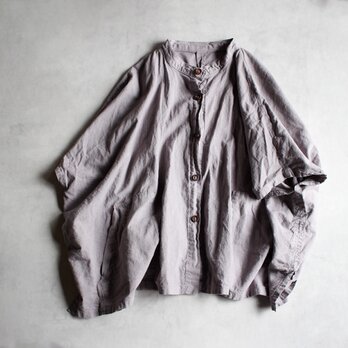 square pocket shirt / 淡藤色 / 五倍子染めのコピーの画像