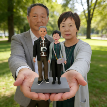 両親贈呈品 オーダーメイド 似顔絵 人形 両親 結婚記念日 夫婦 写真から プレゼント フィギュア | 両親 旅行 プレゼント