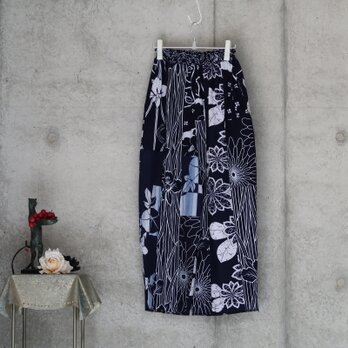 浴衣のぷっくらパンツ  フリーサイズ 　大きめ　パッチワーク　着物リメイクのコピーのコピーの画像