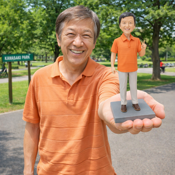 写真から作るオーダーメイドフィギュア｜そっくり似顔人形｜世界に一つのギフト｜父、祖父、父の日、誕生日、還暦祝いプレゼント 人気