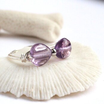 アメジスト　Ribbon　Wire　Ringの画像