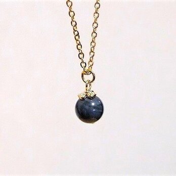 シルバー色に変更OK　ステンレスチェーン* あらゆるマイナスエネルギーからの防御　スギライトの一粒プチネックレス