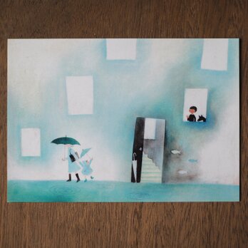 A5サイズ絵葉書5枚組「雨粒物語」の画像