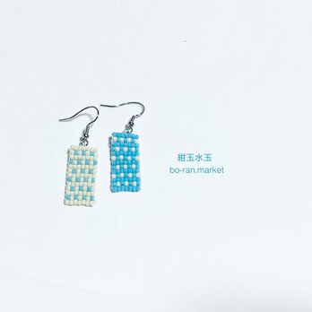 紺玉水玉　〜mimikazari〜　［ピアス］の画像