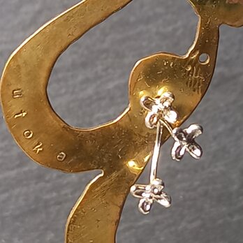 Utoka  ☆  silver  金木犀  ピアス aの画像