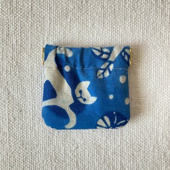 コインケース8cm「ねこと蝶」の画像
