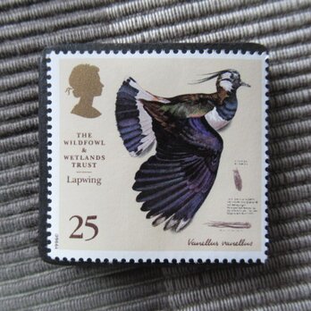 イギリス　野鳥保護切手ブローチ10488の画像