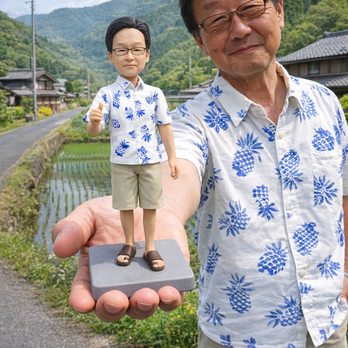 写真から作るオーダーメイドフィギュア｜そっくり似顔人形｜世界に一つのギフト｜父、祖父、父の日、誕生日、還暦祝いプレゼント 人気