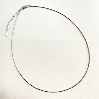 Omega Choker Necklace 38-43㎝ silver925+pt coatingの画像