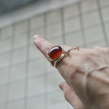 K10[ザクロワインのgarnet]ringの画像