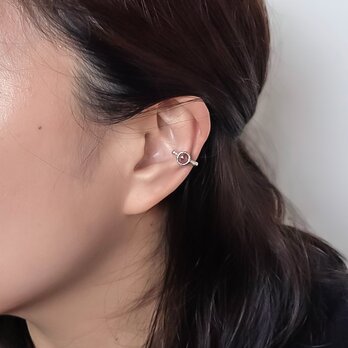 rhodolite　ear cuff【Silver925】の画像