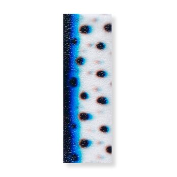 抽象画のかけら 栞　墨 × 和紙 × プラスチック加工｜12.5×4cmの画像