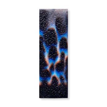 抽象画のかけら 栞　墨 × 和紙 × プラスチック加工｜12.5×4cmの画像