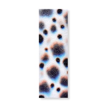 抽象画のかけら 栞　墨 × 和紙 × プラスチック加工｜12.5×4cmの画像