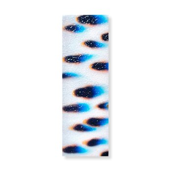 抽象画のかけら 栞　墨 × 和紙 × プラスチック加工｜12.5×4cmの画像