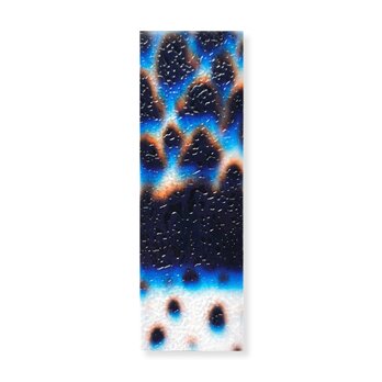 抽象画のかけら 栞　墨 × 和紙 × プラスチック加工｜12.5×4cmの画像
