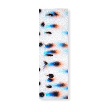 抽象画のかけら 栞　墨 × 和紙 × プラスチック加工｜12.5×4cmの画像