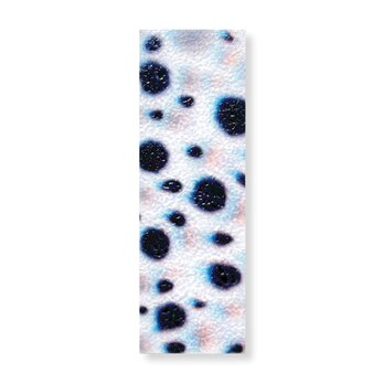 抽象画のかけら 栞　墨 × 和紙 × プラスチック加工｜12.5×4cmの画像