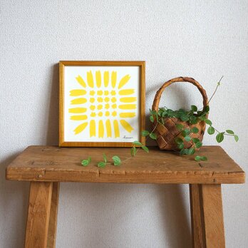 「 sunflower ( yellow ) 」20cm角ポスターの画像
