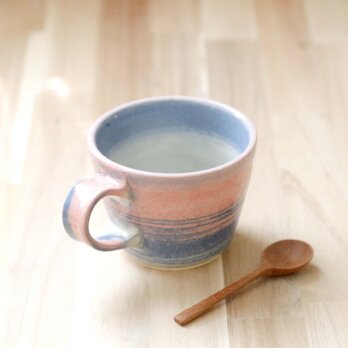 練り上げのマグカップ 朝焼けの空