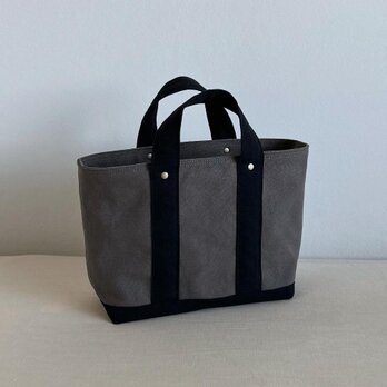 TOTE BAG -bicolor- (M) / smokygray × blackの画像