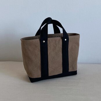 TOTE BAG -bicolor- (M) / grege × blackの画像