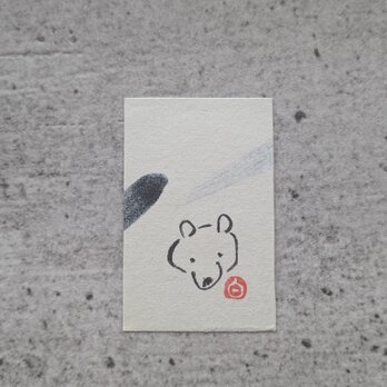 【夏の訳ありSALE】書のartwork（書画・クマ）一点物の画像