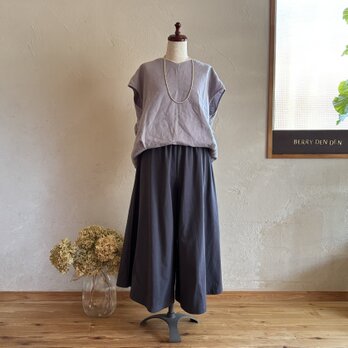 コットンナイロン　「チャコールグレー」85cm丈の画像