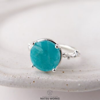 アマゾナイト in クォーツ リング / Amazonite in Quartz Ring 2の画像