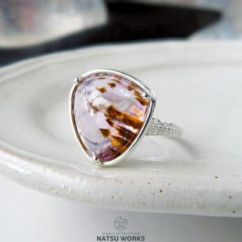ゲーサイト in アメシスト リング / Goethite in Amethyst Ringの画像