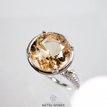 ダンビュライト リング / Danburite with 18k balls Ringの画像