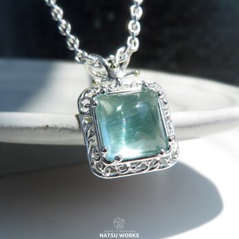 モス アクアマリン ネックレス / Moss Aquamarine with 18k Gold Necklaceの画像