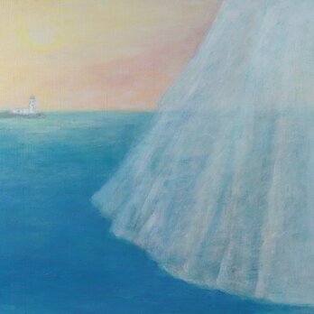 油絵「窓辺の風景」の画像