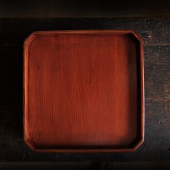 鮮やかな色合い◆木目も素敵。漆塗り日光膳　古物　古民家　骨董・antiques　明治期 i2