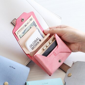 お札が折れない鍵が入るコンパクト財布 LF-031 シビラ×ヌメ革ツｰトン ミニ財布 レザーウォレット 小さい財布 軽い財布