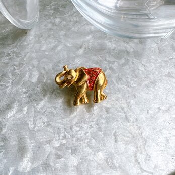 SCA50-【 AVON 】エイボン・ヴィンテージブローチピン 1970〜80s Gold Tone Elephantの画像