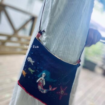 お散歩ポシェット…人魚姫の画像