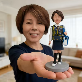 還暦祝い 誕生日プレゼント 女性 母 お母さん オーダーメイド 似顔絵 人形  写真から 肖像画 フィギュア 母の日 長寿のお祝