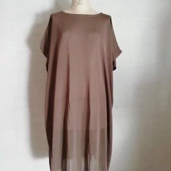 【特別提供品】ドレッシイ♡モモンガポンチョワンピース　ブラウンの画像