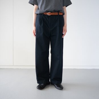 FRECKLE｜twill cotton linen/tack pants/phantom/size1.2の画像