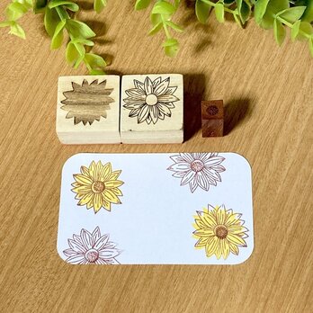 重ね綺麗　ひまわりの3点セット　暑中見舞いのはがきにもの画像