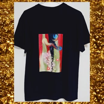 龍彩の羽音 − 吉兆流るる和彩Tシャツ　の画像