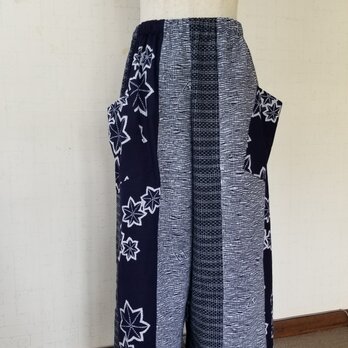 Sale浴衣リメイク ワイドパンツ