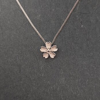 ハンドメイドのシルバーペンダント FLORISTO。 Sakura（桜)。の画像