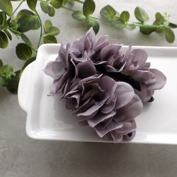 紫陽花のバナナクリップ ■ シックカラー 4色展開 ■  グレーパープルの画像