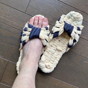 さらふわ幸せルームサンダル（コットン製）