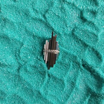 ハンドメイドのシルバーペンダント  Skalisto Up モアッサナイトの画像